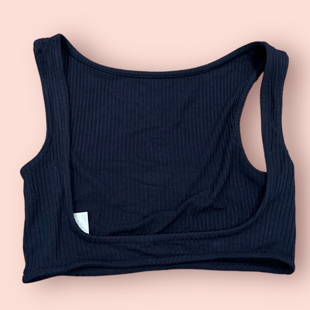 Semi backless Crop Top